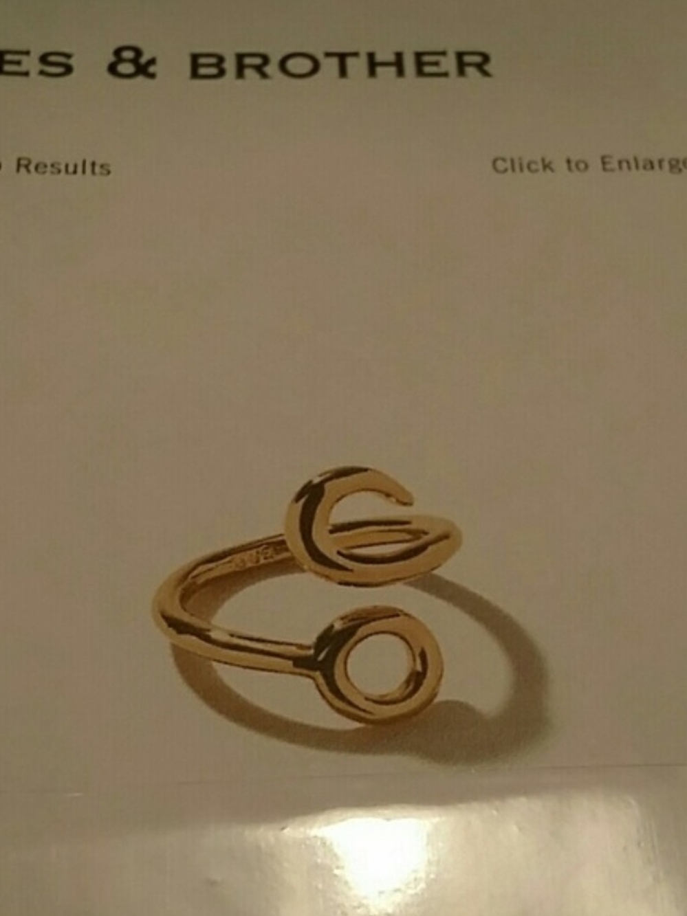 Minimalist Open-Loop Hook Rose Gold Ring